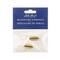 John Bead Beadwork Findings Gold Tube Slide Clasp, 2ct.